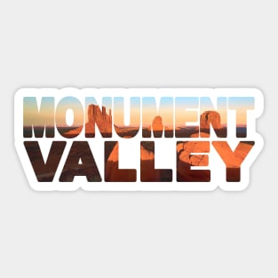 MONUMENT VALLEY - Utah / Arizona Mittens USA Sticker